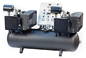 Вакуумная станция - медицинская, химическая, с водокольцевым насосом, Becker, производство станций